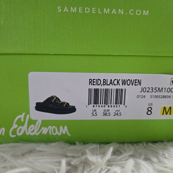 Sam Edelman Reid Woven Double Buckle Platform Sandals - Picture 8 of 9